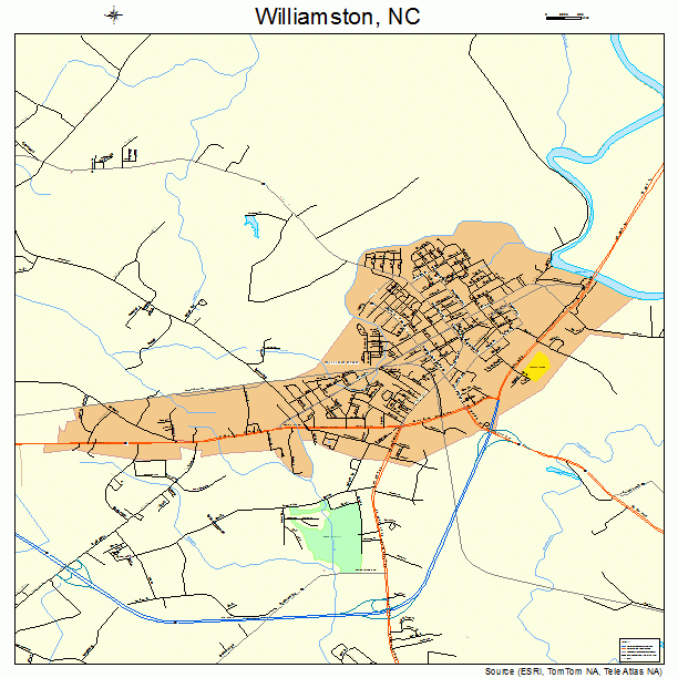 Williamston, NC street map