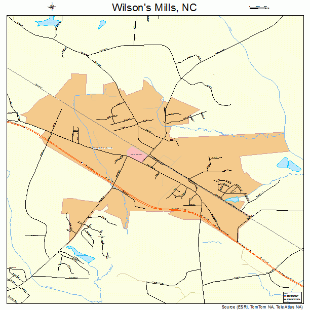 Wilson's Mills, NC street map