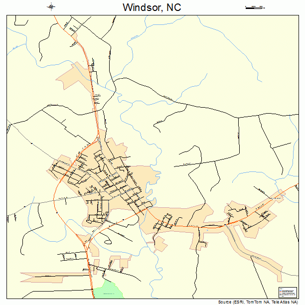 Windsor, NC street map