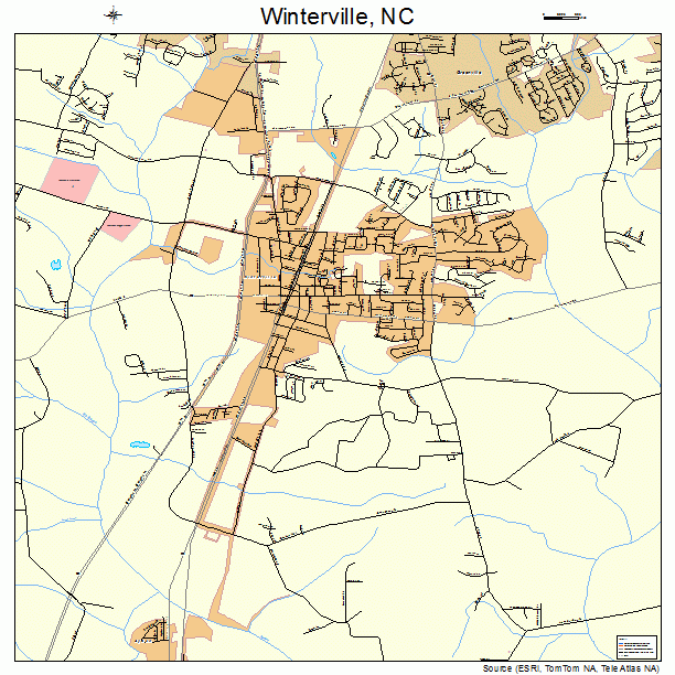 Winterville, NC street map