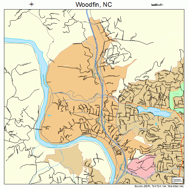 Woodfin, NC street map