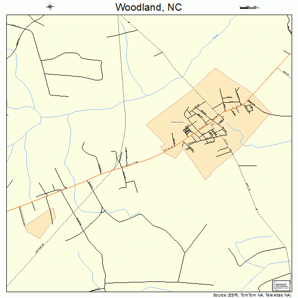 Woodland, NC street map