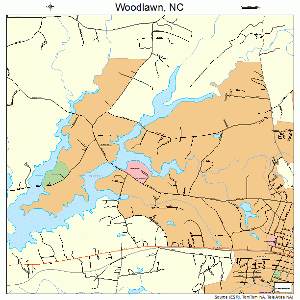 Woodlawn, NC street map