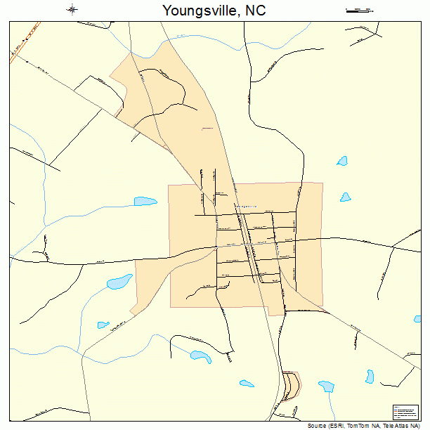 Youngsville, NC street map