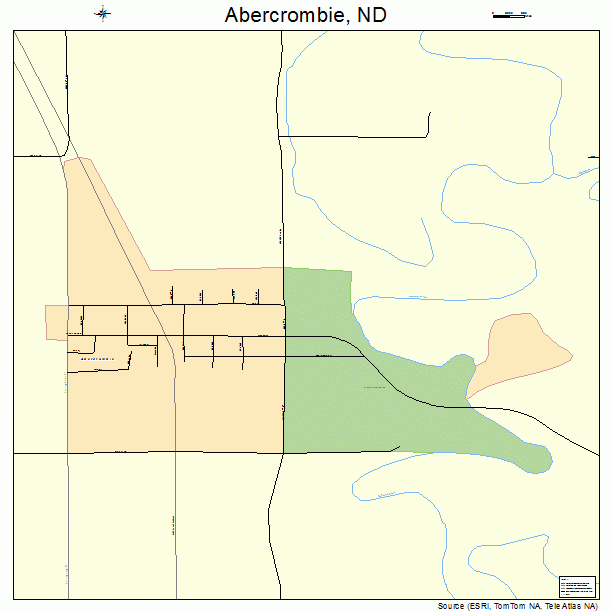 Abercrombie, ND street map