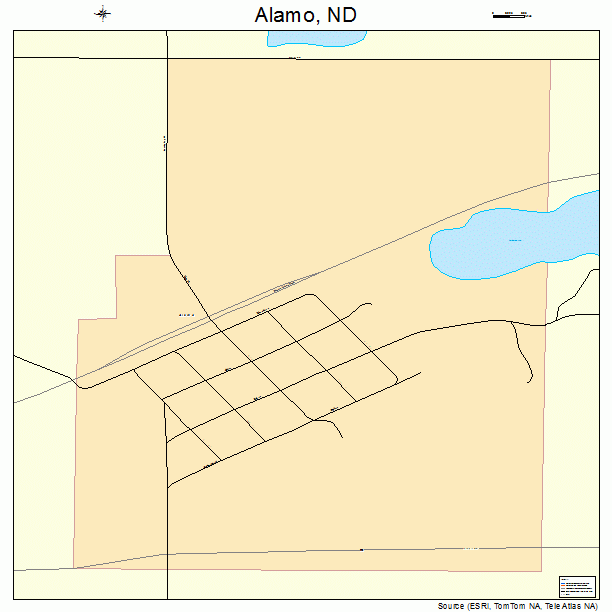 Alamo, ND street map