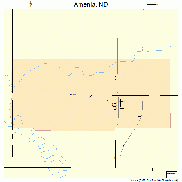 Amenia, ND street map