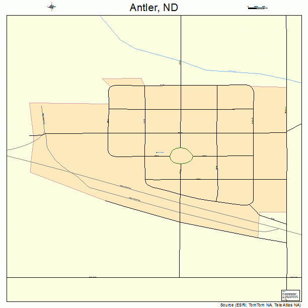 Antler, ND street map