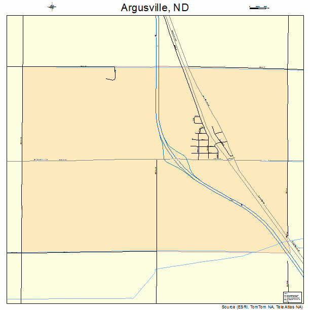 Argusville, ND street map