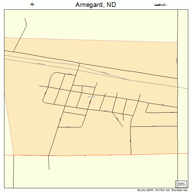 Arnegard, ND street map