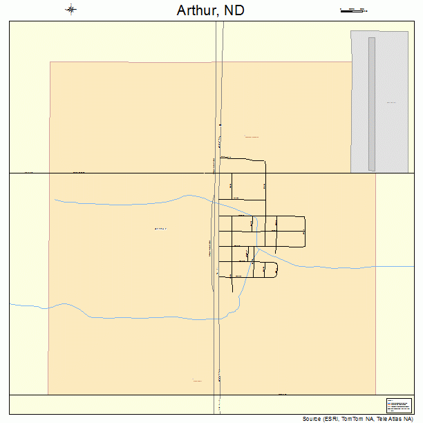 Arthur, ND street map