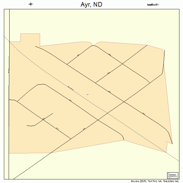 Ayr, ND street map