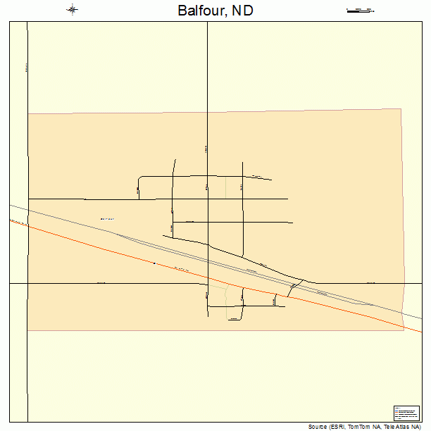 Balfour, ND street map