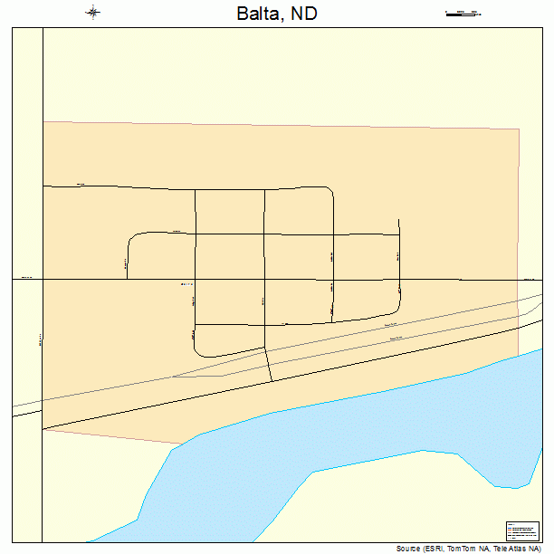 Balta, ND street map