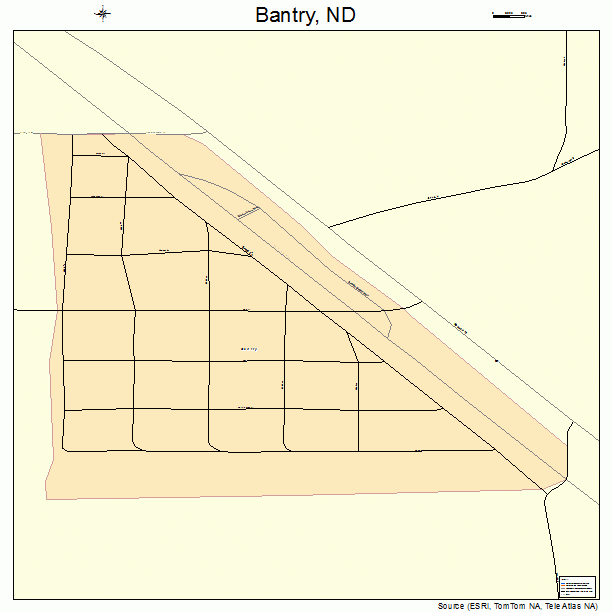 Bantry, ND street map