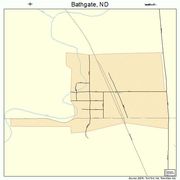 Bathgate, ND street map