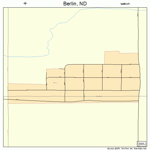 Berlin, ND street map