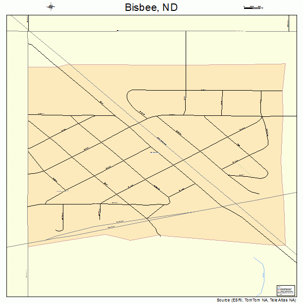 Bisbee, ND street map