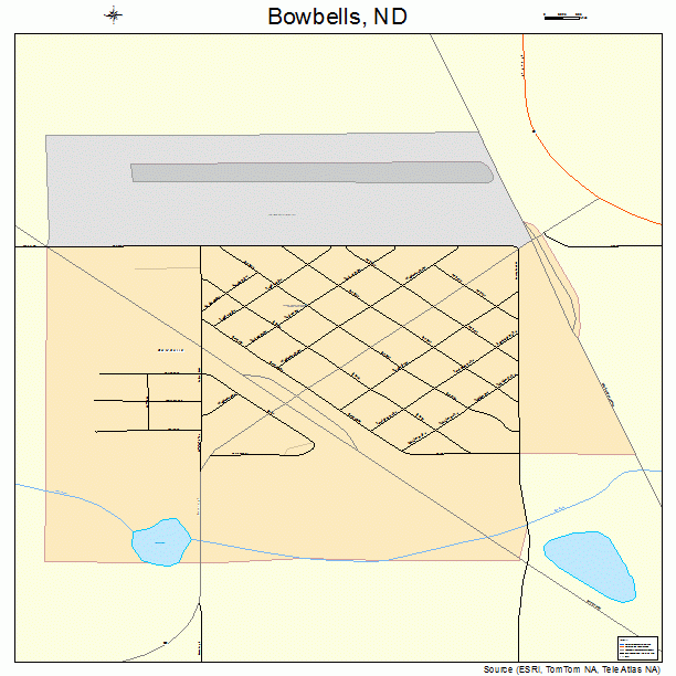 Bowbells, ND street map