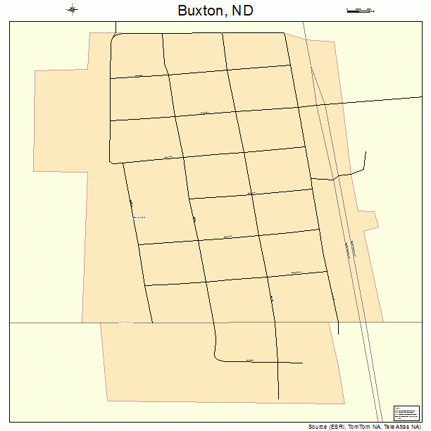 Buxton, ND street map