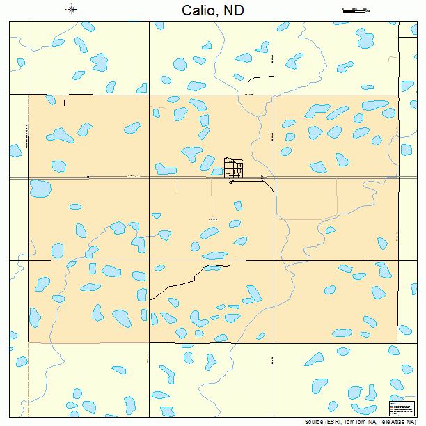 Calio, ND street map