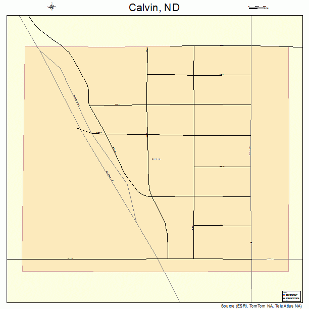 Calvin, ND street map