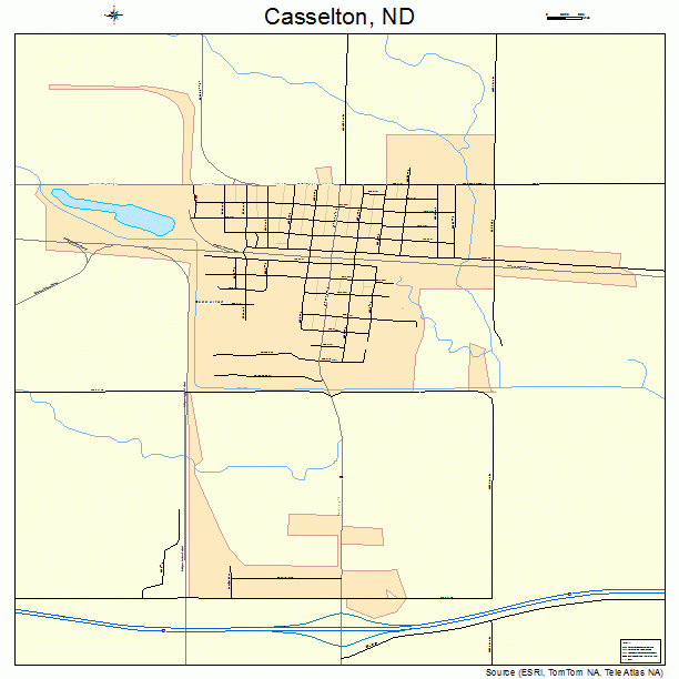 Casselton, ND street map