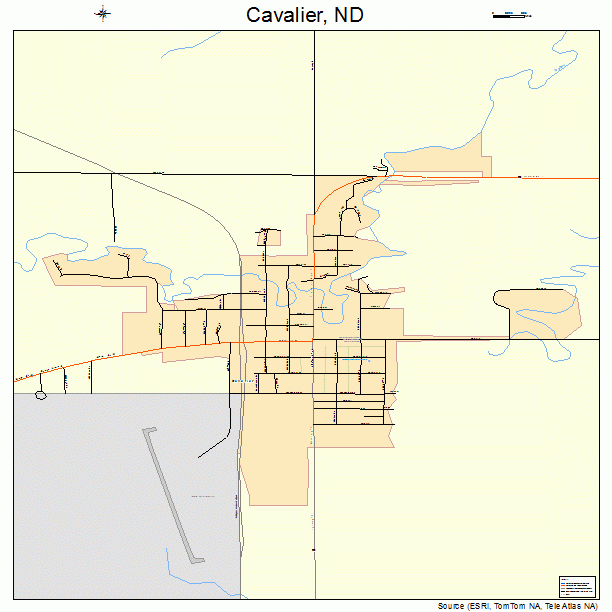 Cavalier, ND street map