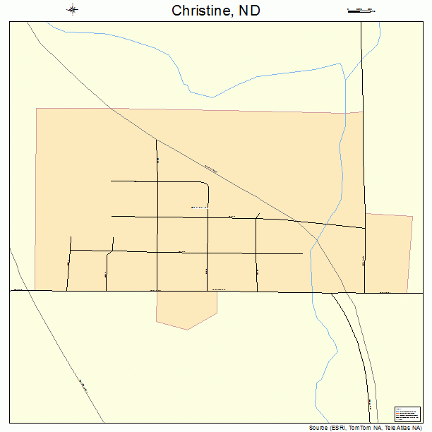 Christine, ND street map