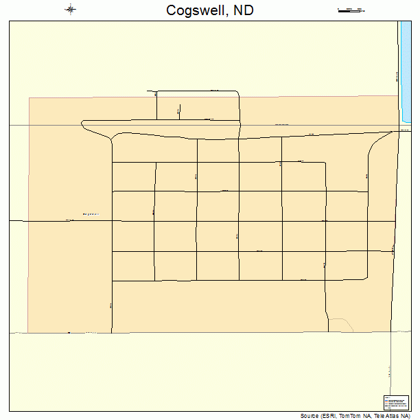 Cogswell, ND street map