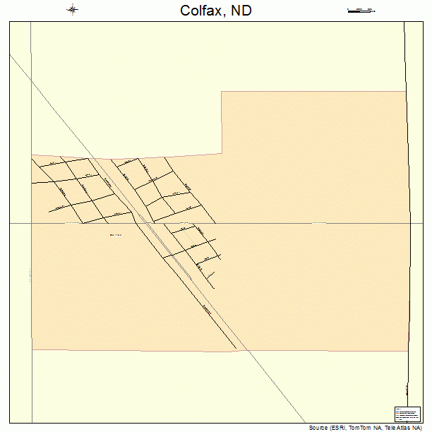 Colfax, ND street map