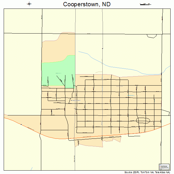 Cooperstown, ND street map