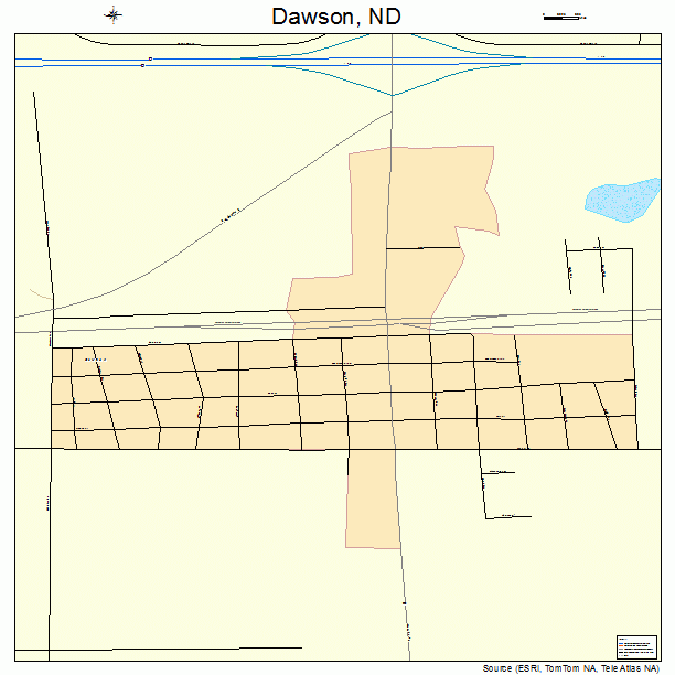 Dawson, ND street map