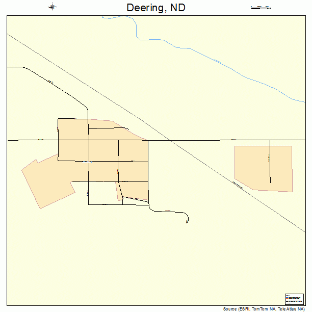 Deering, ND street map
