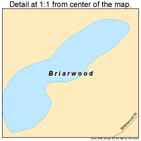 Briarwood, North Dakota road map detail