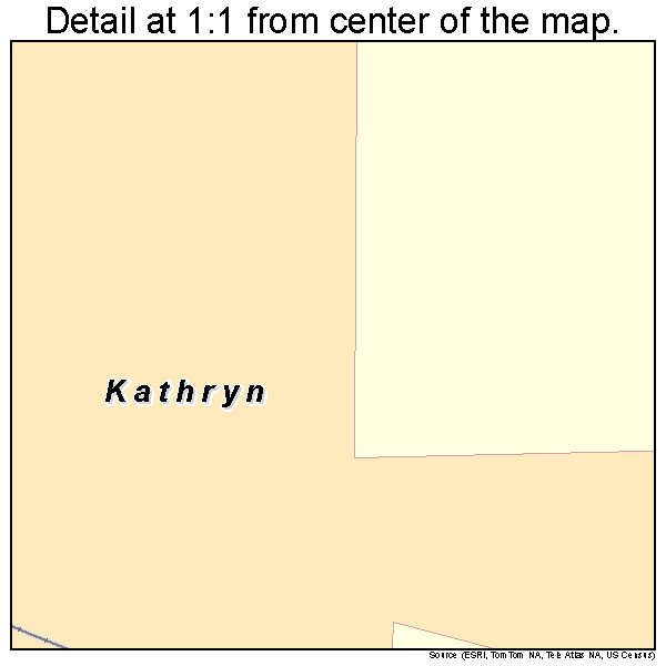 Kathryn, North Dakota road map detail