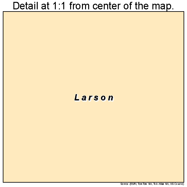 Larson, North Dakota road map detail