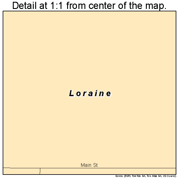 Loraine, North Dakota road map detail