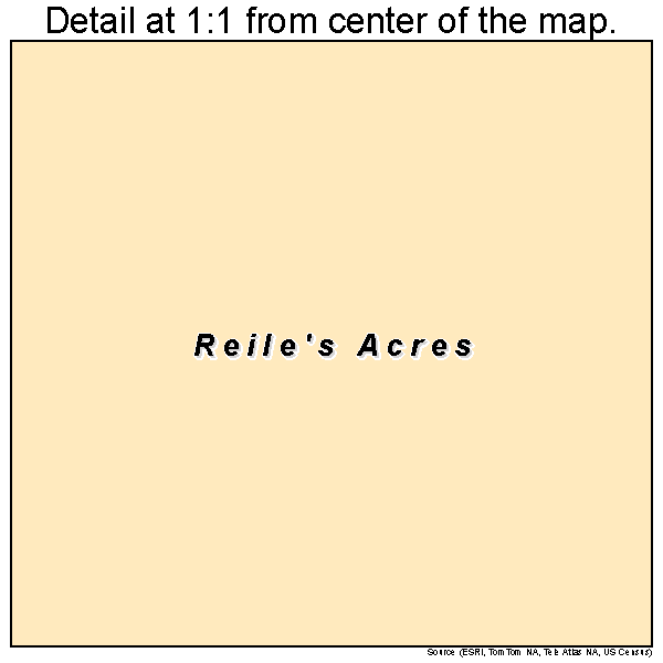 Reile's Acres, North Dakota road map detail