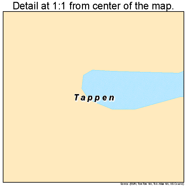 Tappen, North Dakota road map detail