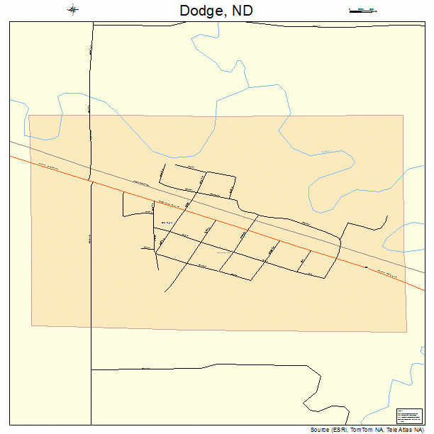 Dodge, ND street map