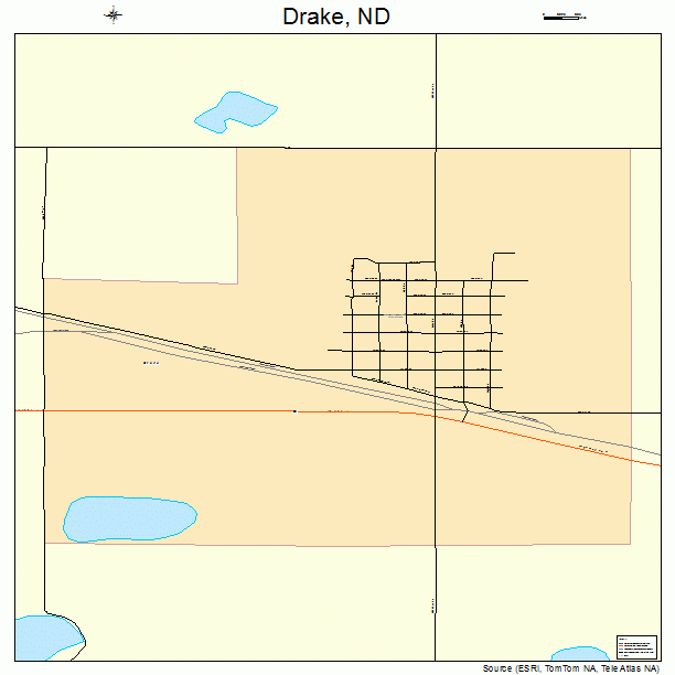 Drake, ND street map