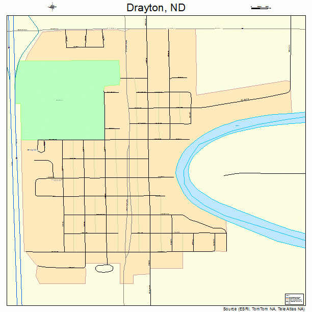 Drayton, ND street map