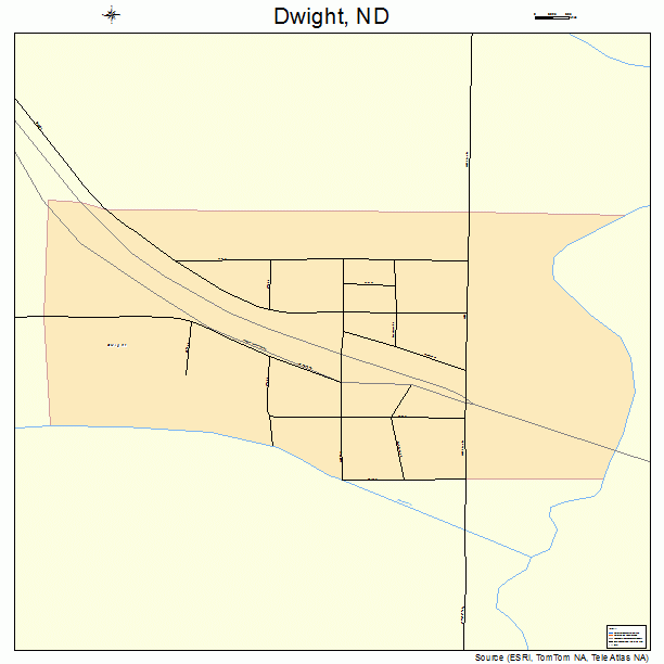 Dwight, ND street map