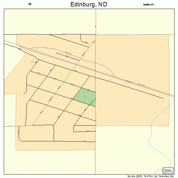 Edinburg, ND street map