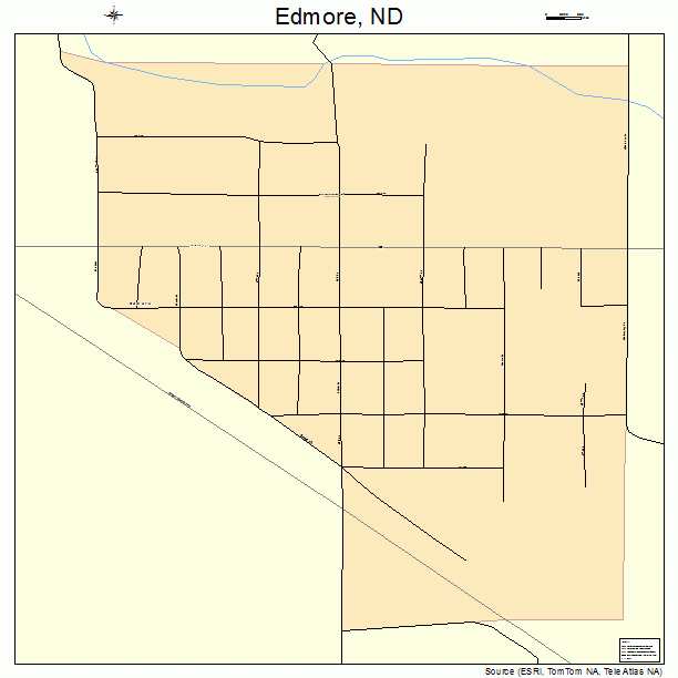 Edmore, ND street map