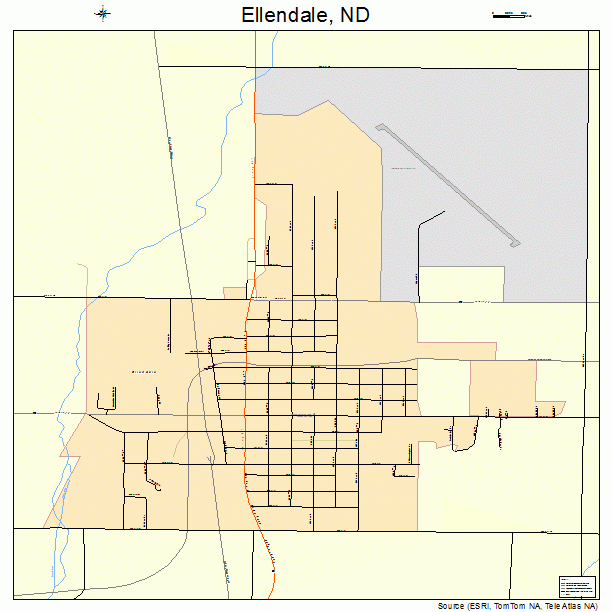 Ellendale, ND street map