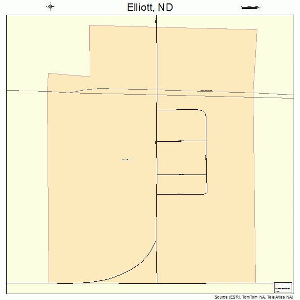 Elliott, ND street map