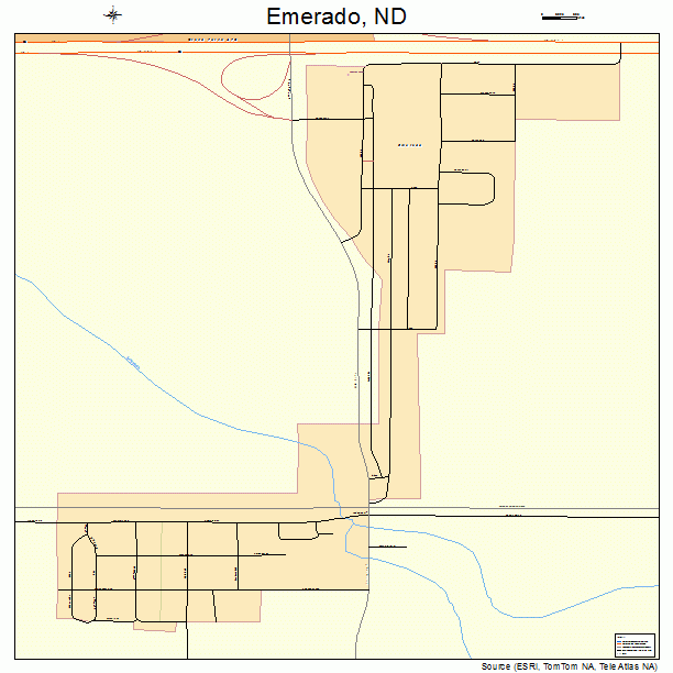 Emerado, ND street map