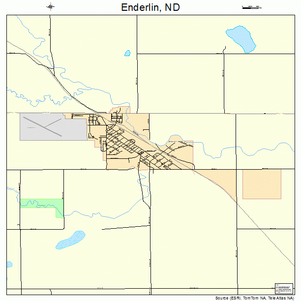 Enderlin, ND street map